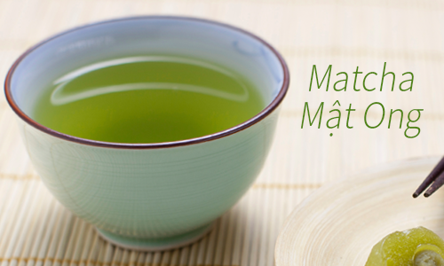 Cách pha bột trà xanh matcha mật ong 