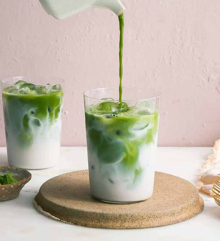 Cách làm Ice Matcha Latte