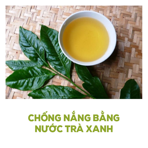 làm đẹp da bằng trà tươi