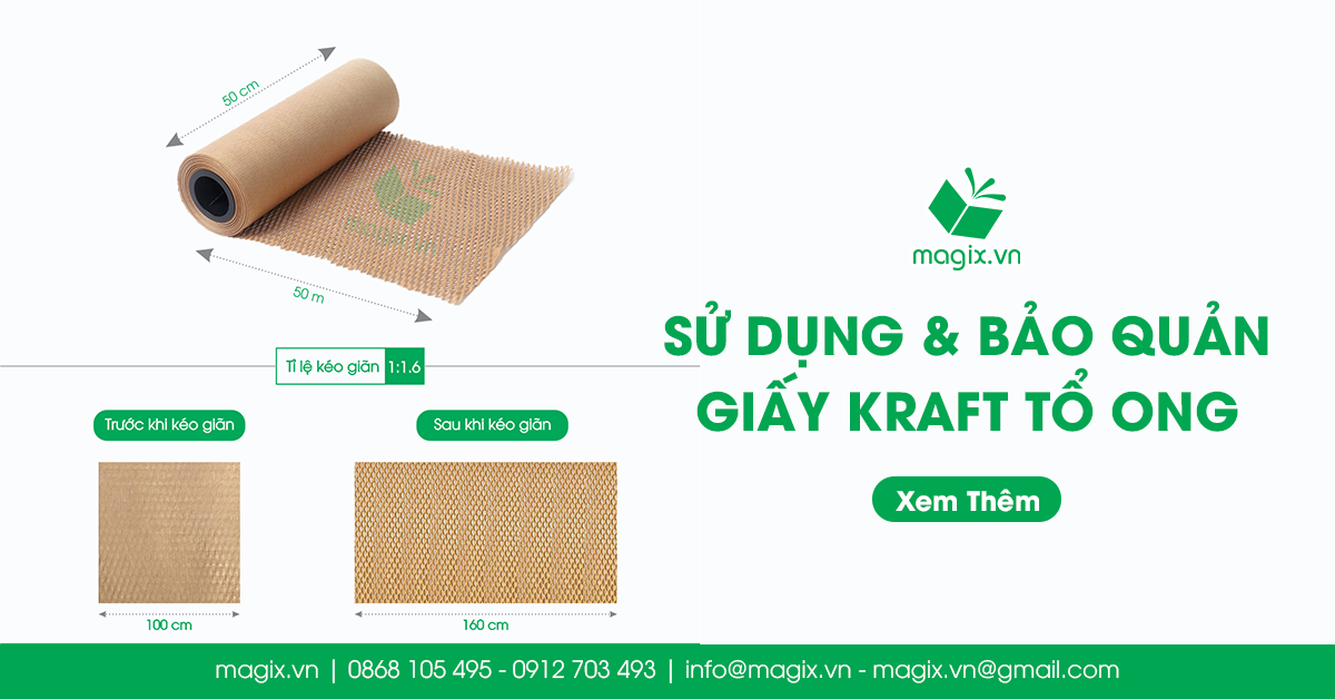 Sử Dụng Và Bảo Quản Giấy Kraft Tổ Ong Giảm Sốc Đóng Hàng Đúng Cách