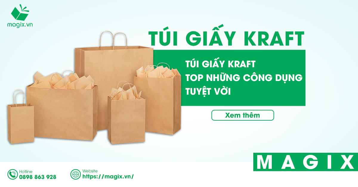 Túi Giấy Kraft - Top Những Công Dụng Tuyệt Vời