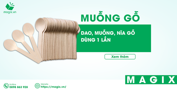 Dao, Muỗng, Nĩa Gỗ Dùng 1 Lần - Giải Pháp Xanh Cho Môi Trường