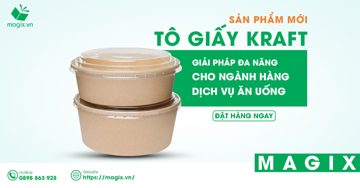 Sản Phẩm Mới Tại Magix - Tô Giấy Kraft