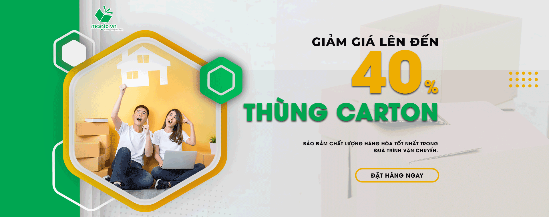 GIẢM GIÁ LÊN ĐẾN 40% THÙNG/HỘP CARTON ĐÓNG GÓI