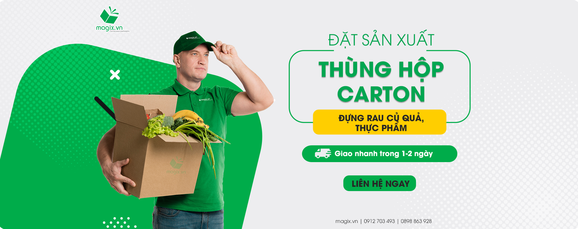 Thùng Carton Đựng Thực Phẩm Magix