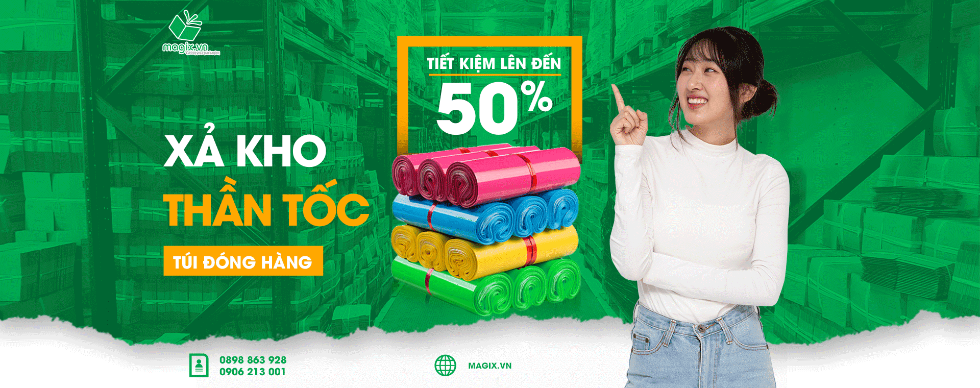 XẢ KHO THẦN TỐC TÚI ĐÓNG HÀNG MAGIX - TIẾT KIỆM ĐẾN 50%