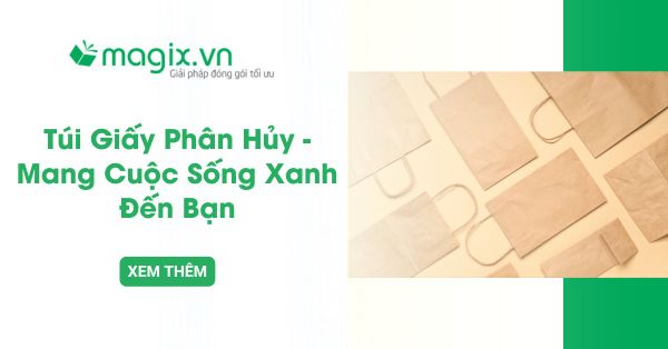 Túi Giấy Phân Hủy - Mang Đến Cuộc Sống Xanh Cho Bạn
