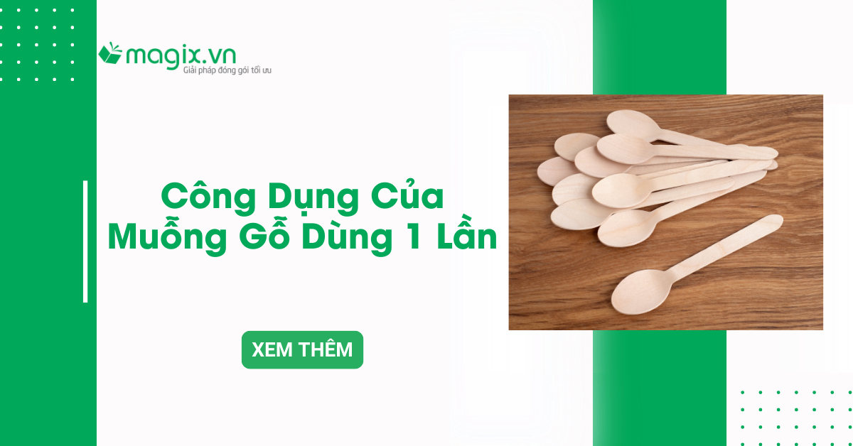 Công dụng của muỗng gỗ dùng 1 lần trong ngành nhà hàng