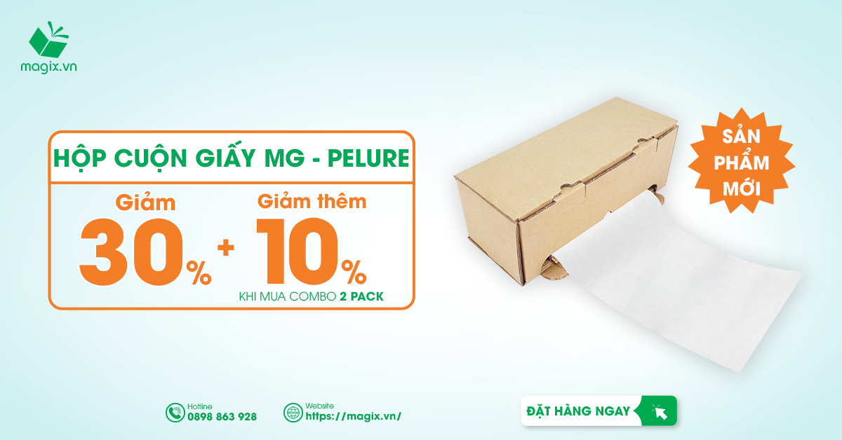 Sản Phẩm Mới “Chào Sân” - Hộp Cuộn Giấy MG - Pelure Với Ưu Đãi Lên Đến 40% - Giá Rẻ Bất Ngờ