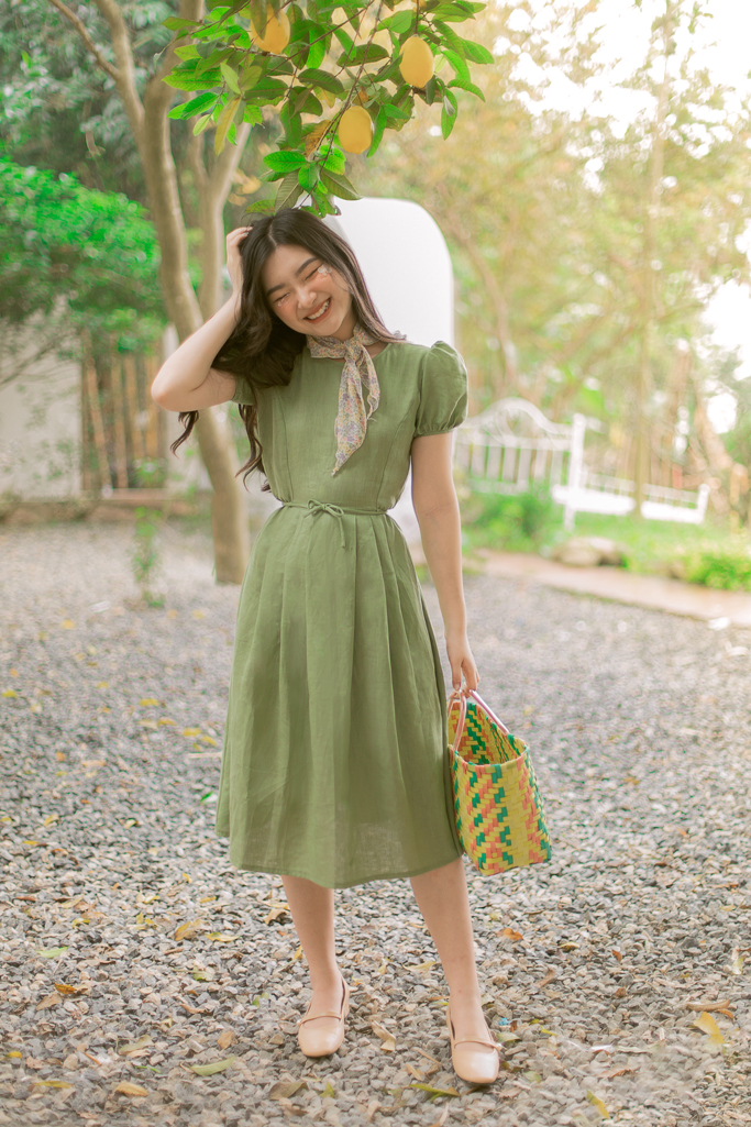 Váy Đầm Trung Niên- Đầm Linen Suông In Hoạ Tiết Tay Ngắn Chất Linen Mát Đũi  Việt DV167 - Đầm suông | ThờiTrangNữ.vn