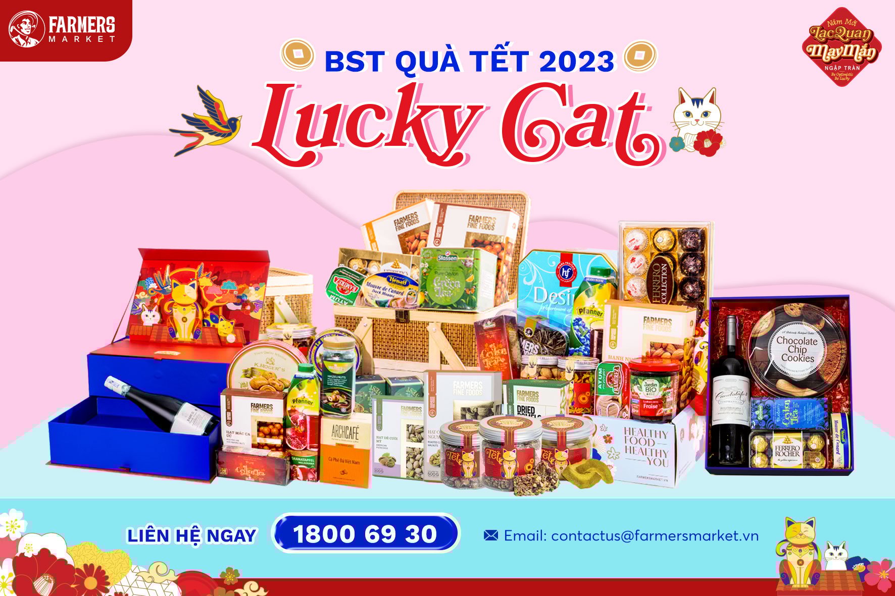 BST QUÀ TẾT 2023 - “LUCKY CAT” - NĂM MỚI LẠC QUAN - MAY MẮN NGẬP TRÀN