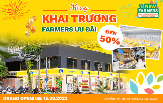 FARMERS MARKET TƯNG BỪNG KHAI TRƯƠNG CHI NHÁNH 5 SIÊU HOÀNH TRÁNG