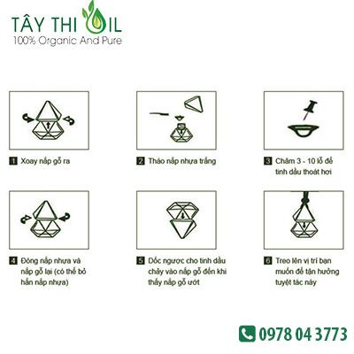 cách sử dụng tinh dầu treo xe 2