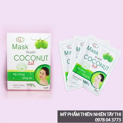 cách nhận biết mặt nạ dừa cửu long 2in1 chính hãng