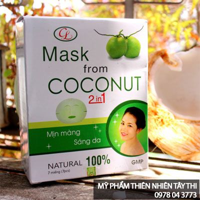 thành phần các chất của mặt nạ dừa cửu long 2in1