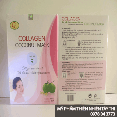 mặt nạ dừa collagen cửu long