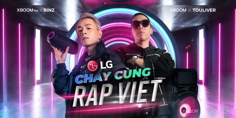 LG cùng Binz và Touliver đồng hành với Rap Việt