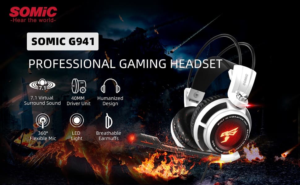 Tai nghe Gaming SOMIC G941 virtual 7.1