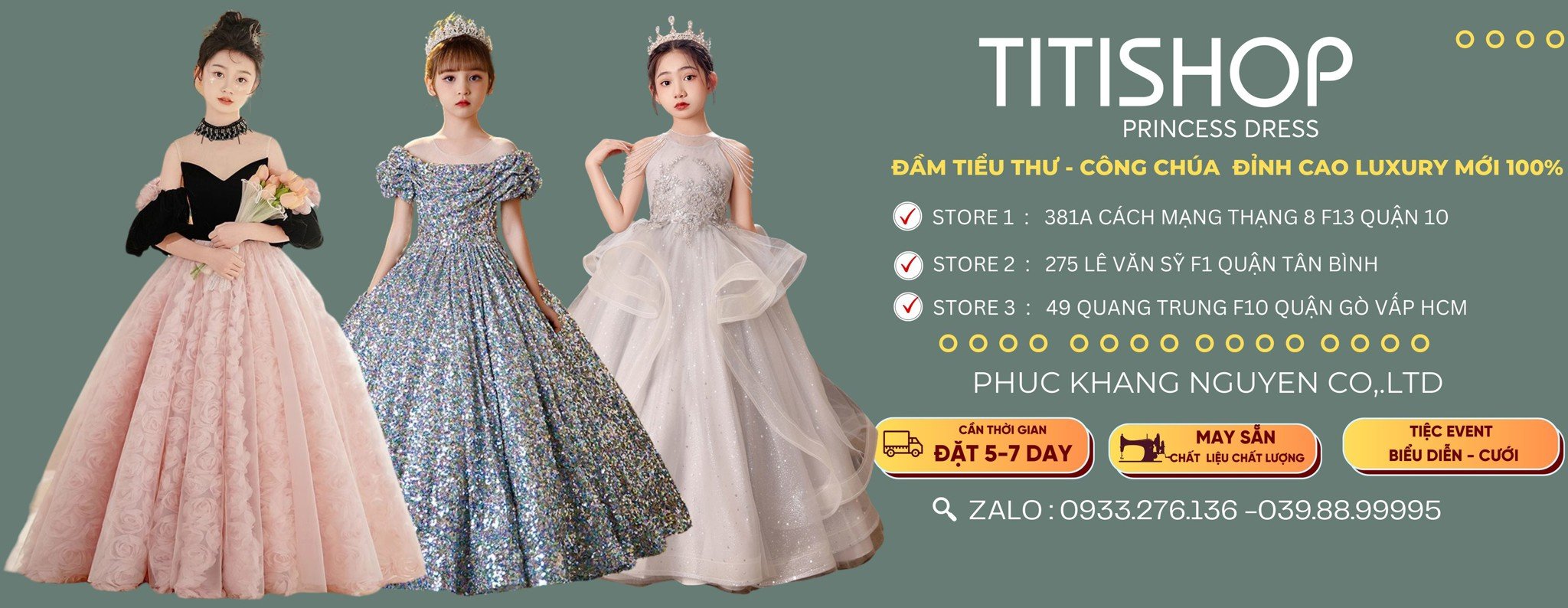 Phụ Kiện Đầm Công Chúa