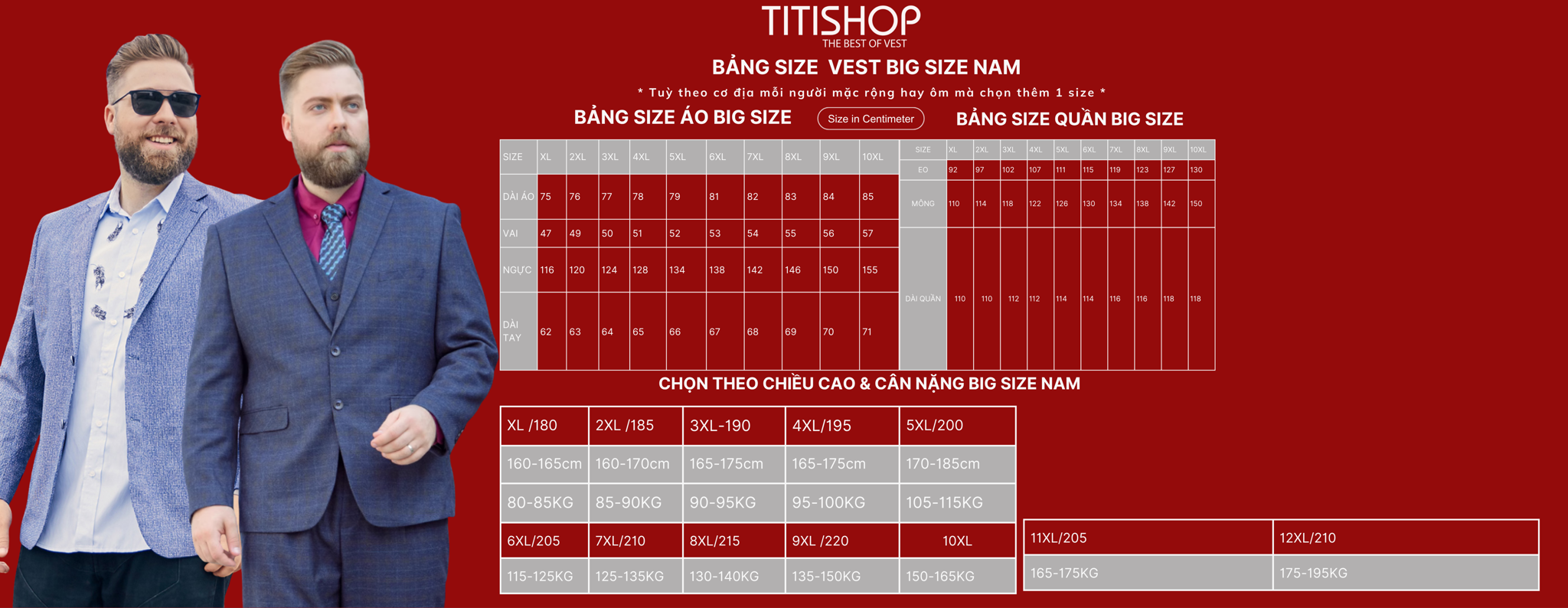 Bộ Vest Nam Big Size
