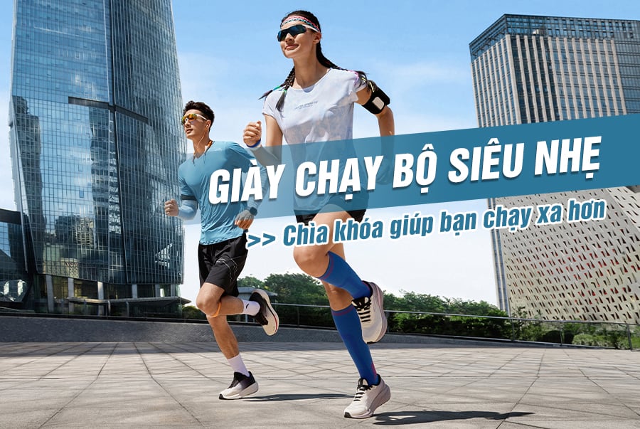Giày Chạy Bộ Siêu Nhẹ – Chìa Khóa Giúp Bạn Chạy Xa Hơn
