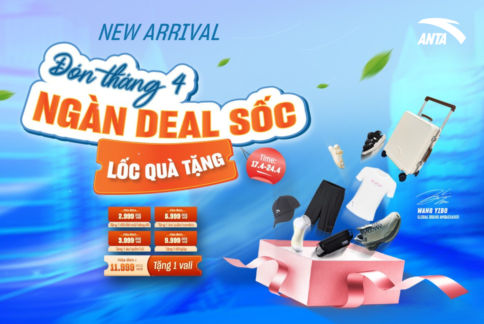 ĐÓN NẮNG CÙNG BỘ SƯU TẬP MÙA HÈ MỚI – ANTA SALE TỚI 50%++, TẶNG QUÀ KHỦNG NGẤT NGÂY