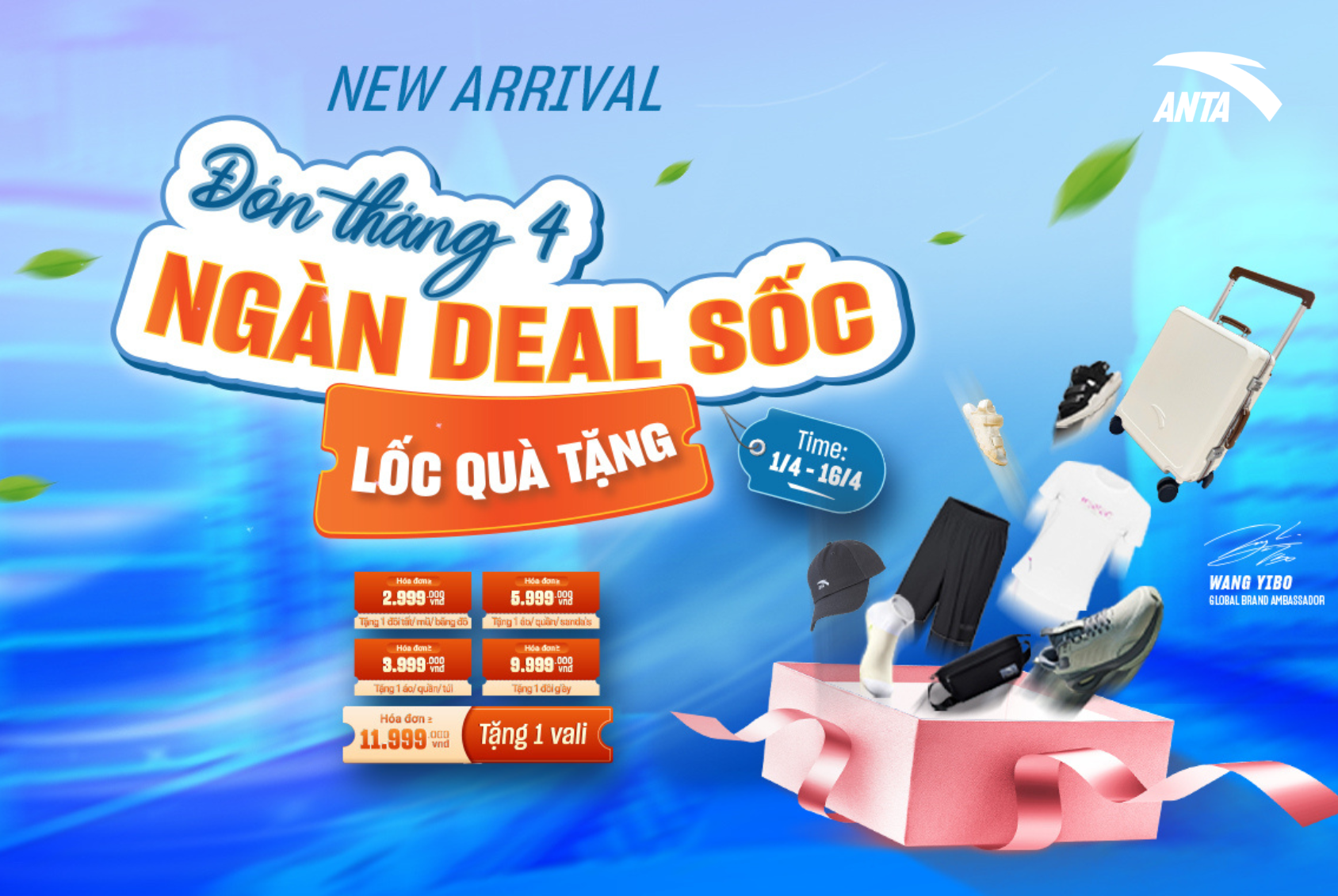 ĐÓN THÁNG 4 CÙNG BỘ SƯU TẬP MỚI – ANTA SALE TỚI 50% CỰC CHẤT, TẶNG THÊM QUÀ KHỦNG NGẤT NGÂY