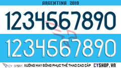 FONT NUMBER ARGENTINA COPA 2019