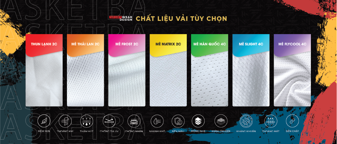 CHẤT LIỆU VẢI ÁO BÓNG RỔ CYPRY