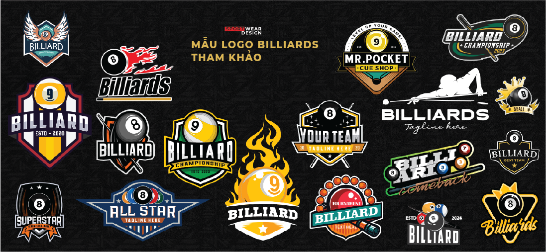 LOGO BIDA LOGO BILLIADS ĐẸP