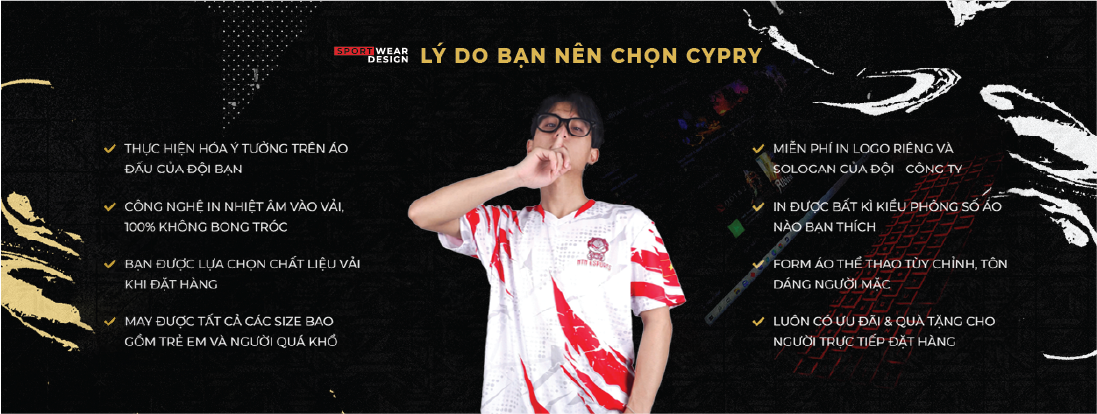 MAY ÁO GAME THỦ ÁO GAME ESPORT TẠI CYPRY