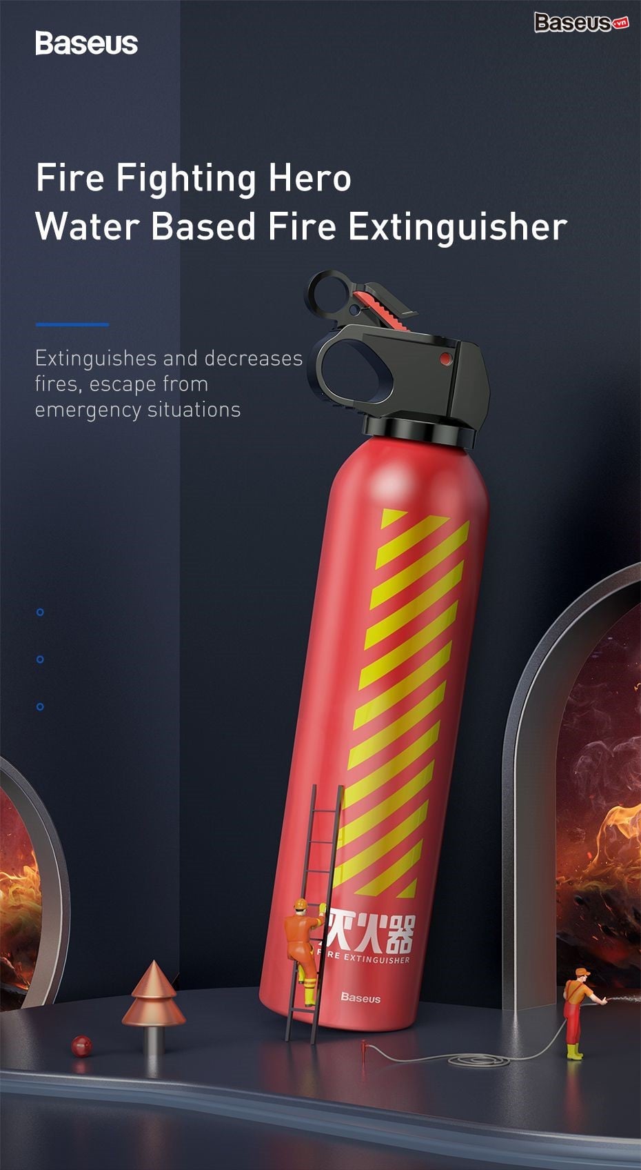 Baseus Firefighting Hero Car Fire Extinguisher in Sri Lanka