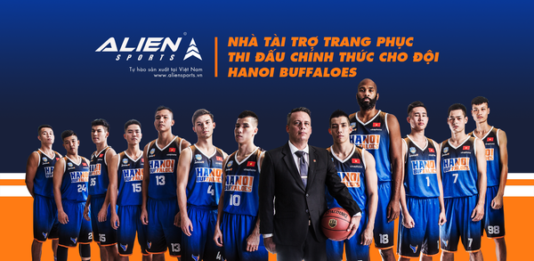 Alien Sports đồng hành cùng Hanoi Buffaloes tại giải VBA 2017