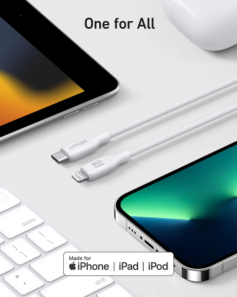 Anker 541 USB-C to Lightning Cable (6ft/1.8m) - A80A2