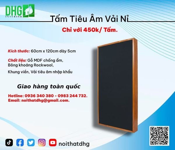 Tấm tiêu âm vải nỉ là gì? Ứng dụng của tấm tiêu âm vải nỉ