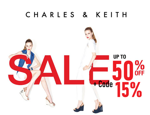 CHARLES & KEITH SALE UP TO 50% + CODE 15%
