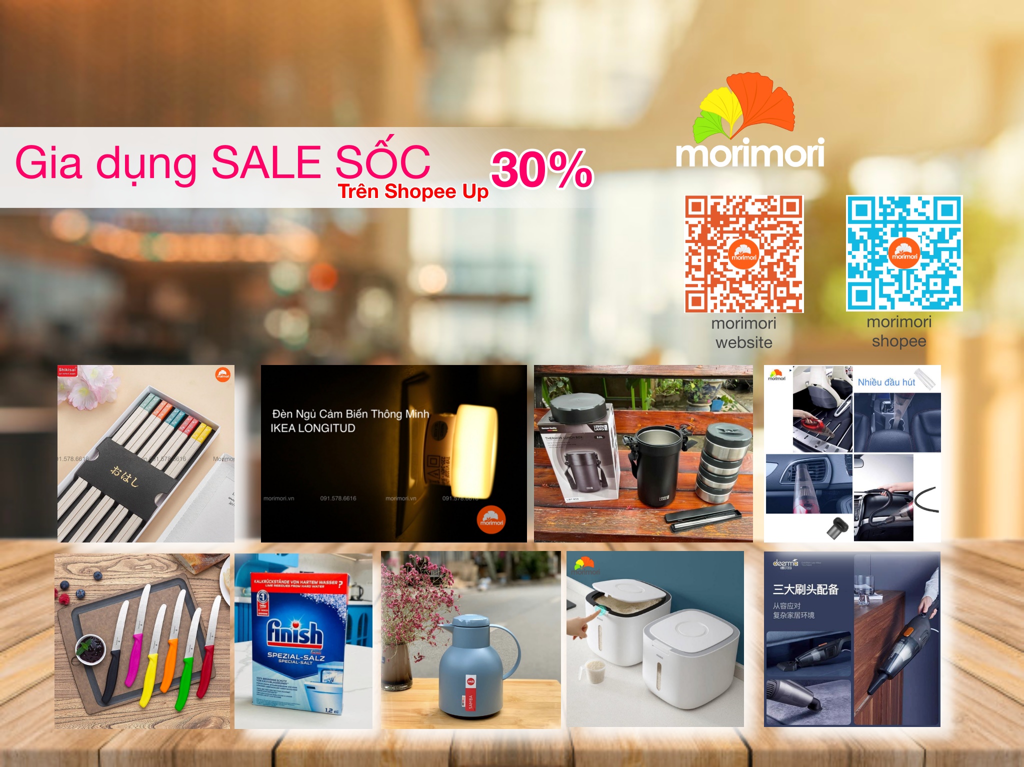 Chào Mừng Quốc Khánh 2/9 Morimori Tung Chương trình Đồ Bếp, Đồ Gia Dụng Sale #Trên Shopee Giảm UP 30%