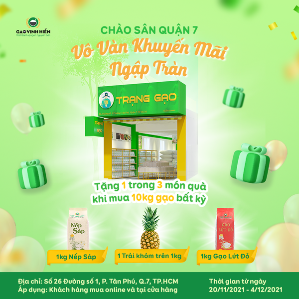 KHAI TRƯƠNG CỬA HÀNG GẠO VINH HIỂN CHỢ TÂN MỸ TẠI QUẬN 7