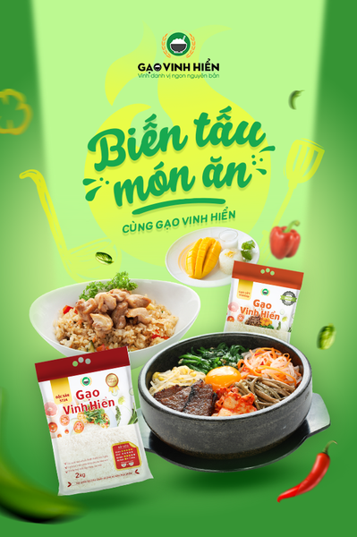 BIẾN TẤU MÓN ĂN DỄ DÀNG CÙNG GẠO VINH HIỂN