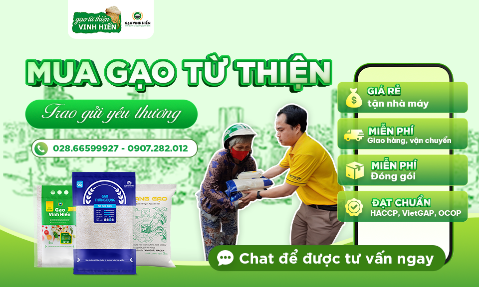 GẠO TỪ THIỆN VINH HIỂN CHẤT LƯỢNG - GIÁ RẺ TẬN NHÀ MÁY