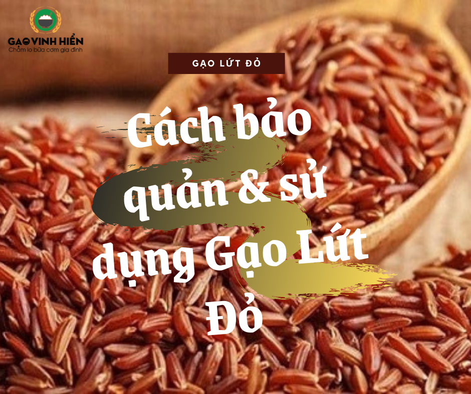 CÁCH SỬ DỤNG VÀ BẢO QUẢN GẠO LỨT ĐỎ