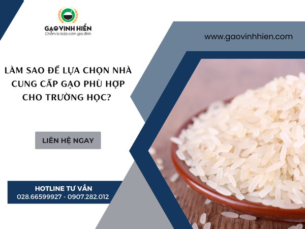 Làm sao để lựa chọn nhà cung cấp gạo phù hợp cho trường học?