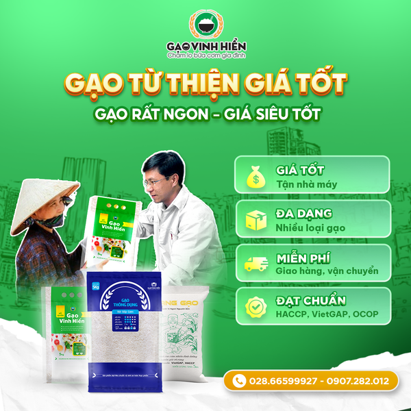 GẠO TỪ THIỆN GIÁ SIÊU TỐT - GẠO VINH HIỂN