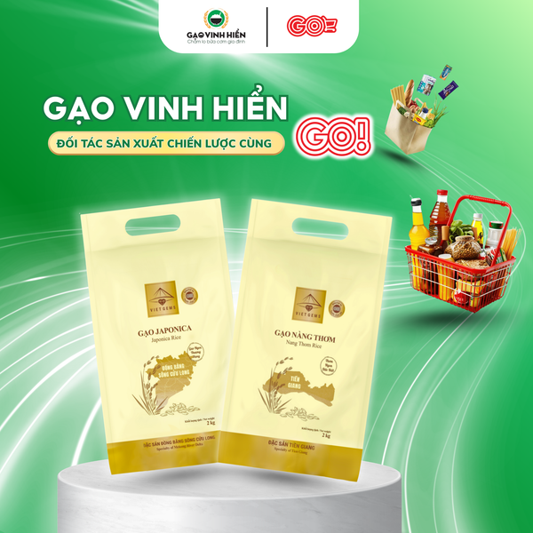 Gạo Vinh Hiển - Đối Tác Sản Xuất Chiến Lược Cùng Chuỗi Siêu Thị GO!