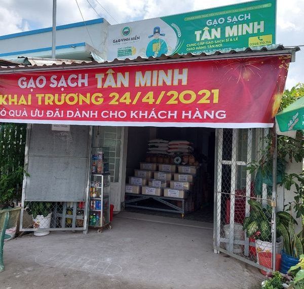 Vinh Hiển  hợp tác mở cửa hàng kinh doanh gạo sạch tại Bến Lức