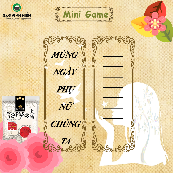 [Mini Game] MỪNG NGÀY PHỤ NỮ, LÀM THƠ CHẤT LỪ 😍😍
