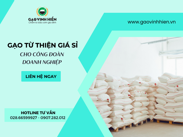 Chuyên Gạo Từ Thiện Giá Sỉ Cho Công Đoàn - Đóng Túi 5kg Miễn Phí