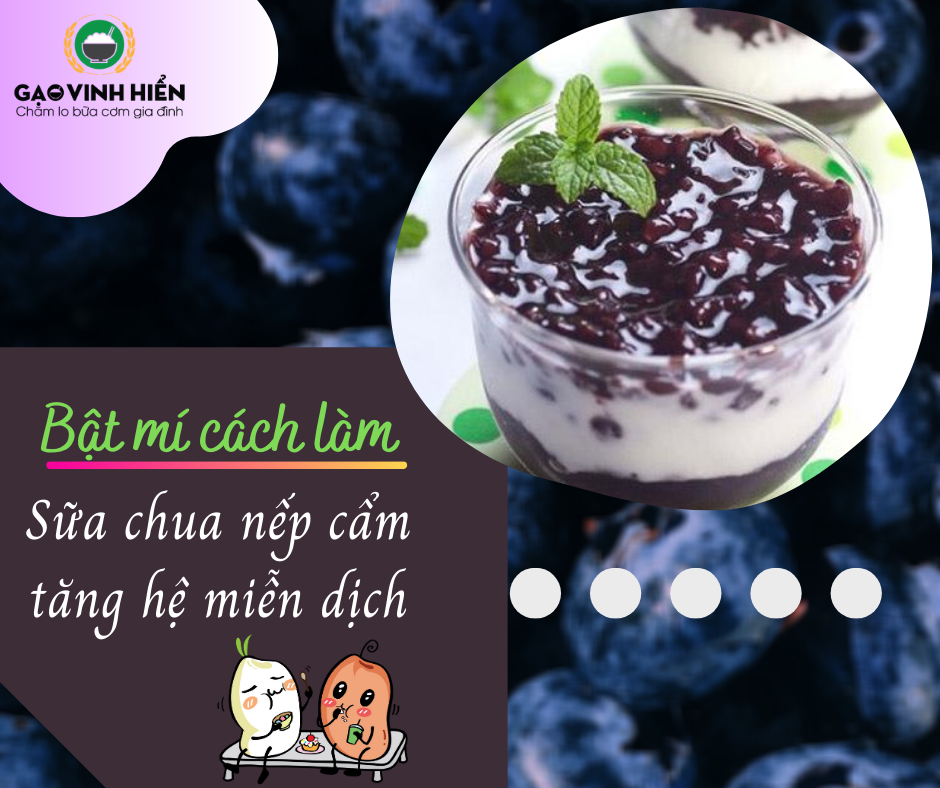 Bật mí cách làm sữa chua nếp cẩm tại nhà tăng cường hệ miễn dịch