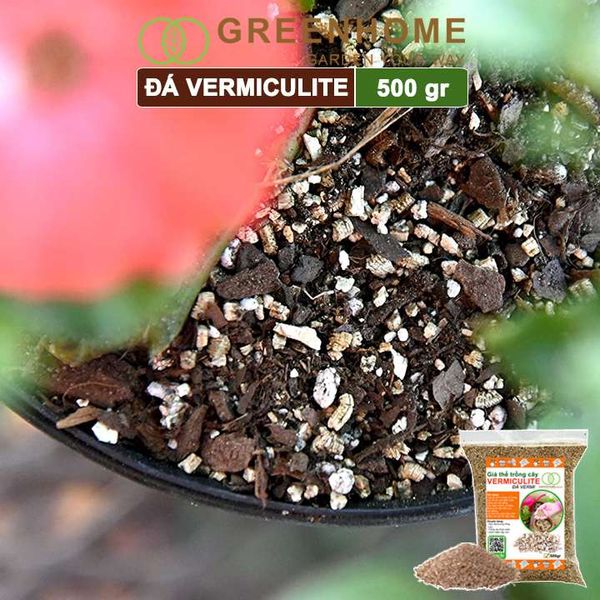 Đá Vermiculite (vơ mi), bao 500gr, ươm hạt giống, trồng rau mầm, đất hoa hồng, sen đá, thuỷ canh |Greenhome