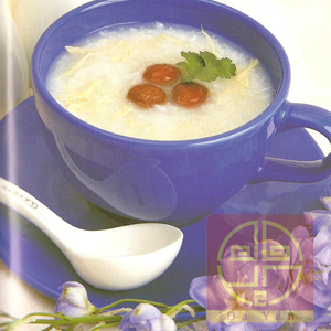 Cháo tổ yến gà xé phay